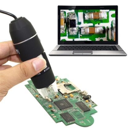 Hordozható digitális mikroszkóp, USB, fotó-videó, 8 LED, 5x digitális zoom, fekete - Image 6