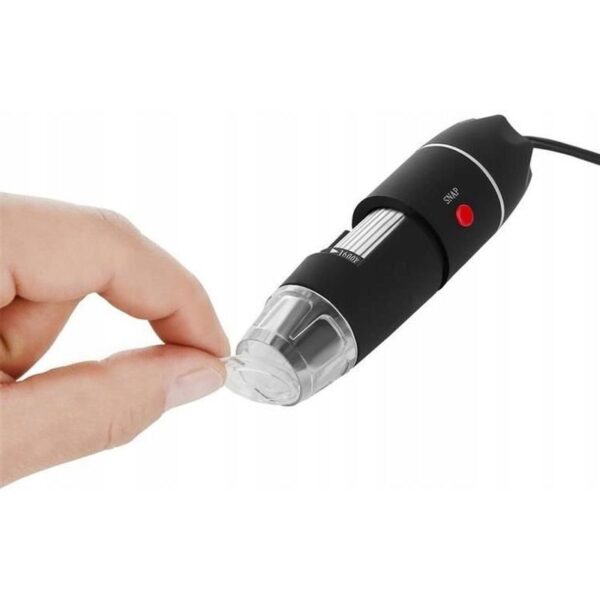 Hordozható digitális mikroszkóp, USB, fotó-videó, 8 LED, 5x digitális zoom, fekete - Image 7
