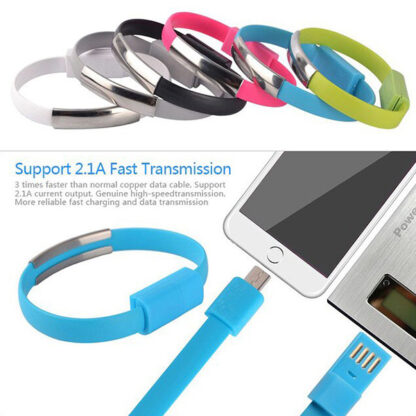 USB Kábel karkötő Lightning fehér - Image 3