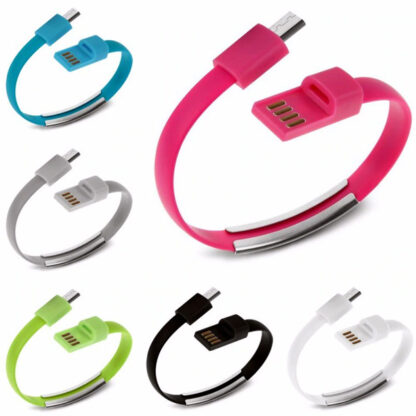USB Kábel karkötő Lightning fehér - Image 4