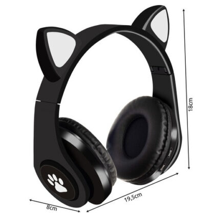 Cicás Bluetooth fejhallgató sztereó led villágítással - Image 5