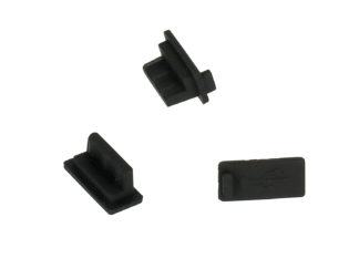 USB porvédő dugó fekete ( 10db/csomag)