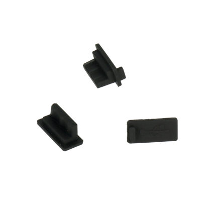 USB porvédő dugó fekete ( 10db/csomag)