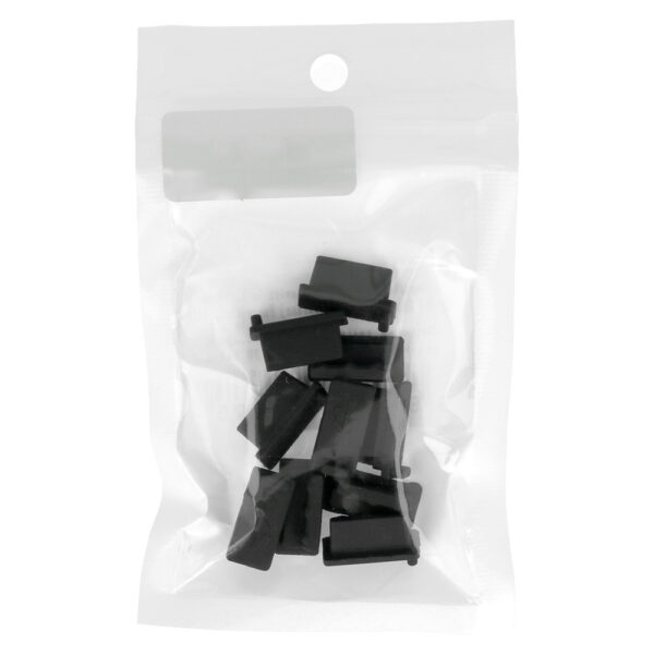 USB porvédő dugó fekete ( 10db/csomag)