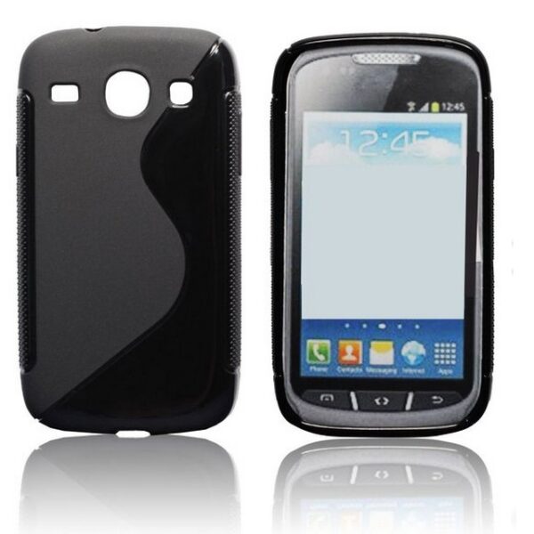 Samsung Core (i8260) fekete szilikon tok - Image 2