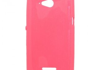 Sony Xperia E4g rózsaszín csillámporos szilikon tok