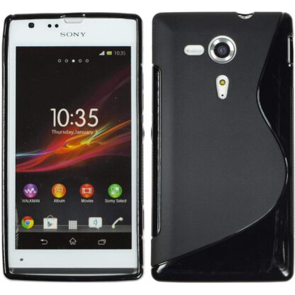 Sony Xperia SP feket szilikon tok