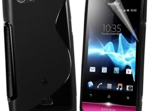 Sony Speria Miro (ST23i) feket szilikon tok