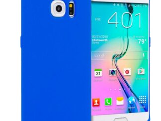 Samsung Galaxy S6 EDGE kék szilikon tok