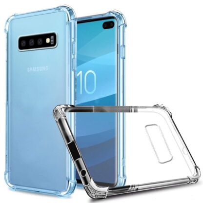 Samsung Galaxy S10 plus ütésálló szilikon hátlap, átlátszó