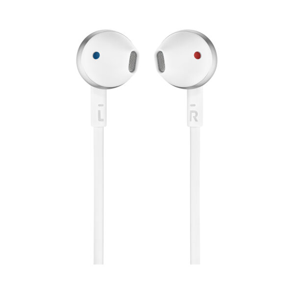JBL T205 In-ear fülhallgató, Mikrofon, Króm