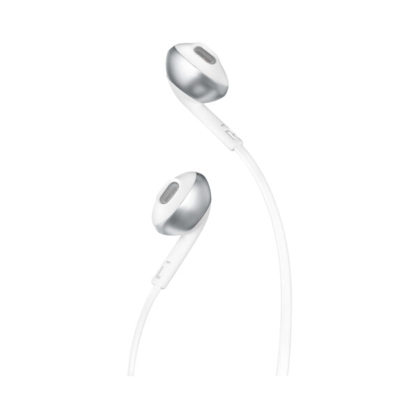 JBL T205 In-ear fülhallgató, Mikrofon, Króm