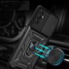 Samsung Galaxy A13 5G fekete szilikon tok, kitámasztó ujjgyűrűvel, csúsztatható kameravédővel- Tech-Protect Camshield - - Image 5