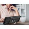 Samsung Galaxy A13 5G fekete szilikon tok, kitámasztó ujjgyűrűvel, csúsztatható kameravédővel- Tech-Protect Camshield - - Image 2