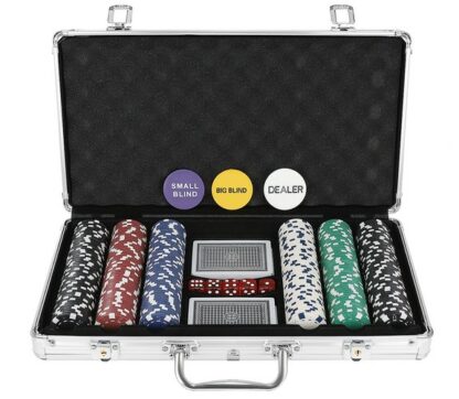 Texas Poker Set 300 zseton bőrönddel