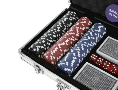 Texas Poker Set 300 zseton bőrönddel