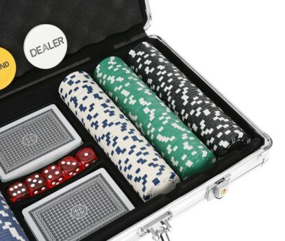Texas Poker Set 300 zseton bőrönddel