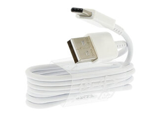 USB kábel - SLIM fém dugókkal USB Type C 1 méteres fehér