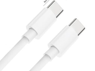 Type-C adatkábel, töltőkábel, Type-C - Type-C, USB-C, hosszított csatlakozóval 8mm