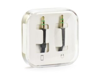 AUX kábel 3.5 mm Jack fekete dobozban