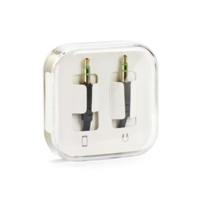 AUX kábel 3.5 mm Jack fekete dobozban