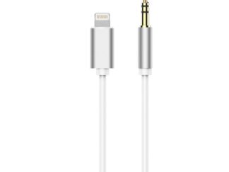Audio adapter iPhone Lightning to Jack 3.5 mm fehér male