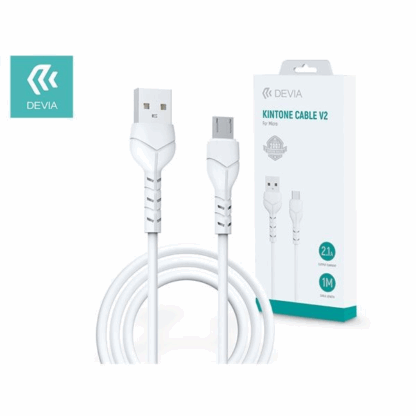 Micro USB adat- és töltőkábel 1 m-es vezetékkel - Devia Kintone Cable