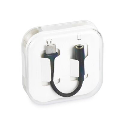 USB type C Jack 3.5 mm audio adapter fekete (DAC)