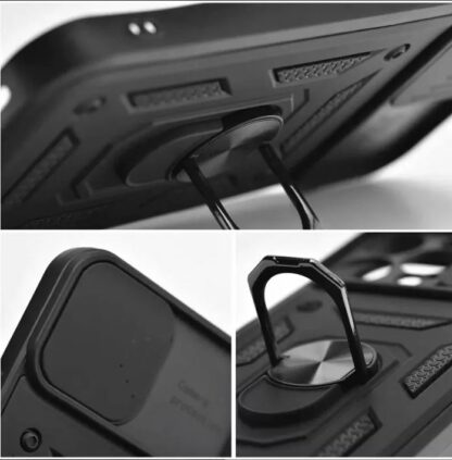 Ütésálló tok iPhone 15 Slide Armor fekete-3
