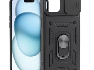 Ütésálló tok iPhone 15 Slide Armor fekete