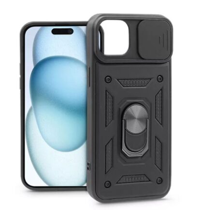 Ütésálló tok iPhone 15 Slide Armor fekete