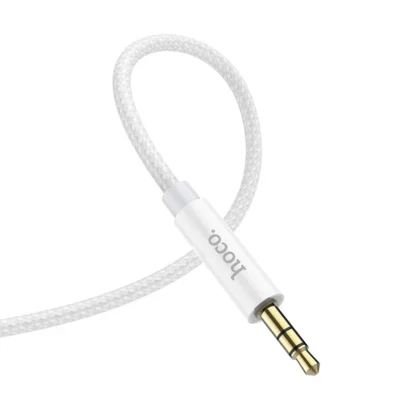 Audio kábel, AUX kábel, iPhone 8pin, lightning - jack 3,5mm, ezüst, Hoco UPA19-5