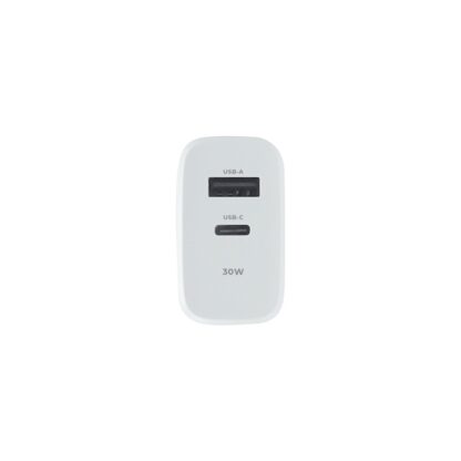 Hálózati töltőfej, adapter, gyorstöltő, USB-C + USB port
