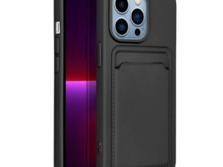 Iphone 14 pro kártyatartós tok fekete