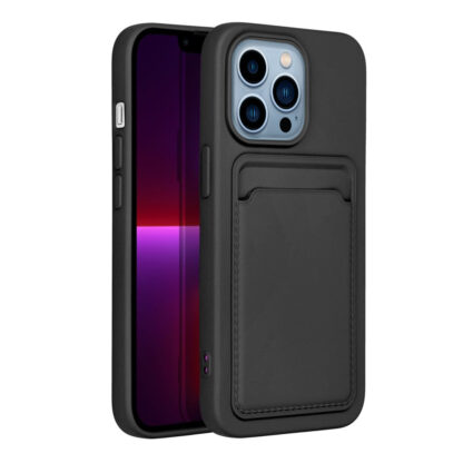 Iphone 14 pro kártyatartós tok fekete