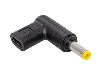 Laptop adapter, Akyga, USB Type-C, fekete 4.8 x 1.7 mm 19.5V