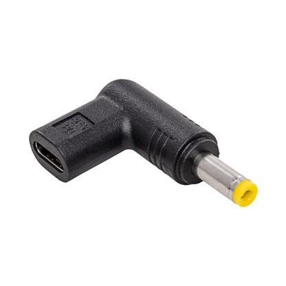 Laptop adapter, Akyga, USB Type-C, fekete 4.8 x 1.7 mm 19.5V