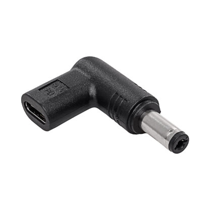 Laptop adapter USB Type-C 5,5x2,1 mm, 19.5V fekete