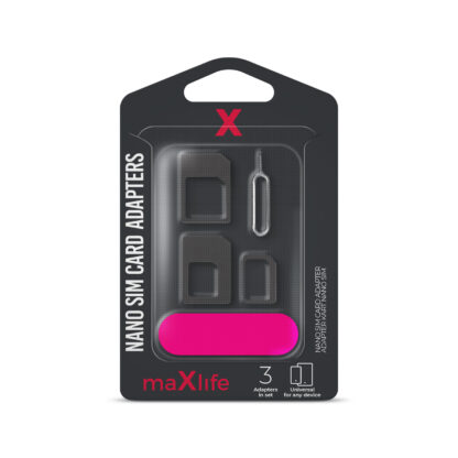 Nano és Micro SIM-kártya adapter (3 in 1) kiszedő szerszámmal Maxlife