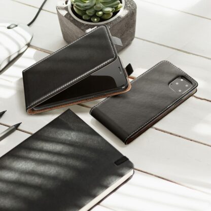 Samsung SM-A165 Galaxy A16 4G-5G Slim Flip lefelé nyíló tok- fekete
