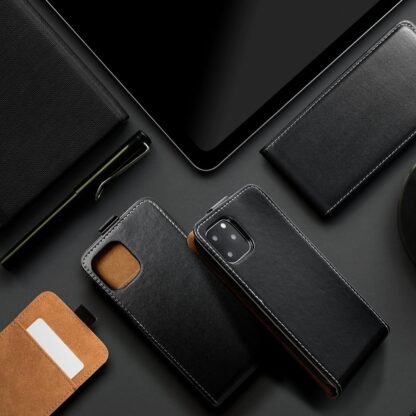 Samsung SM-A165 Galaxy A16 4G-5G Slim Flip lefelé nyíló tok- fekete