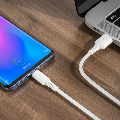 Type C adatkábel to USB 3A BOROFONE BX47 1m fehér