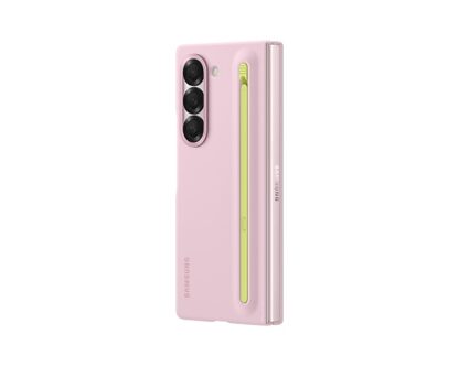 Gyári Samsung Fold 6 stand cover érintőceruzával Rózsaszín